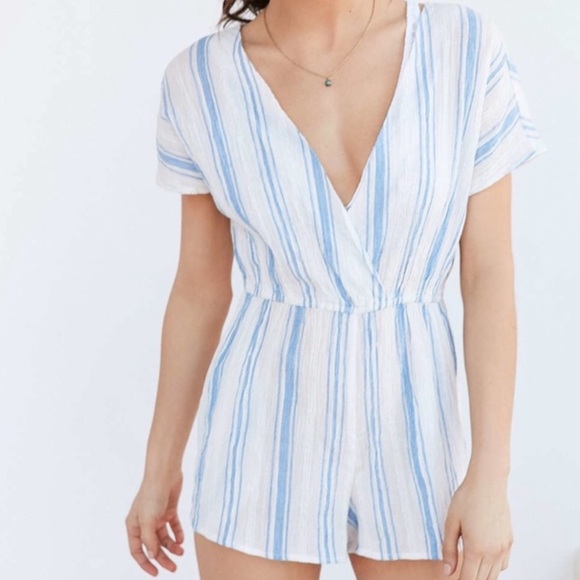 Urban Outfitters Pants - Urban Outfitters Striped Short Romper
